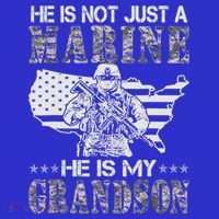 My Grandson Is A Marine Proud Gift Grandma Proud Grandpa Gift T-Shirt thumb 7