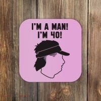 Mike Gundy IM A Man! IM 40! Coaster thumb 0