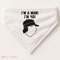 Mike Gundy IM A Man! IM 40! USA-Made Doggie Bandana thumb 0