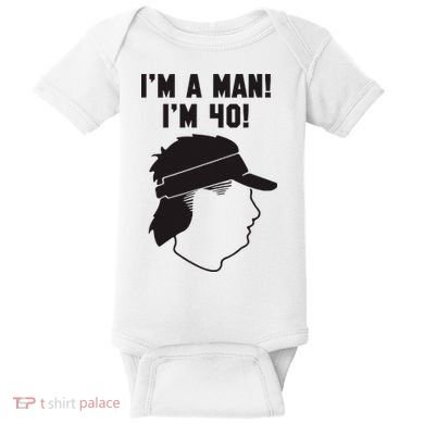 Mike Gundy IM A Man! IM 40! Baby Bodysuit
