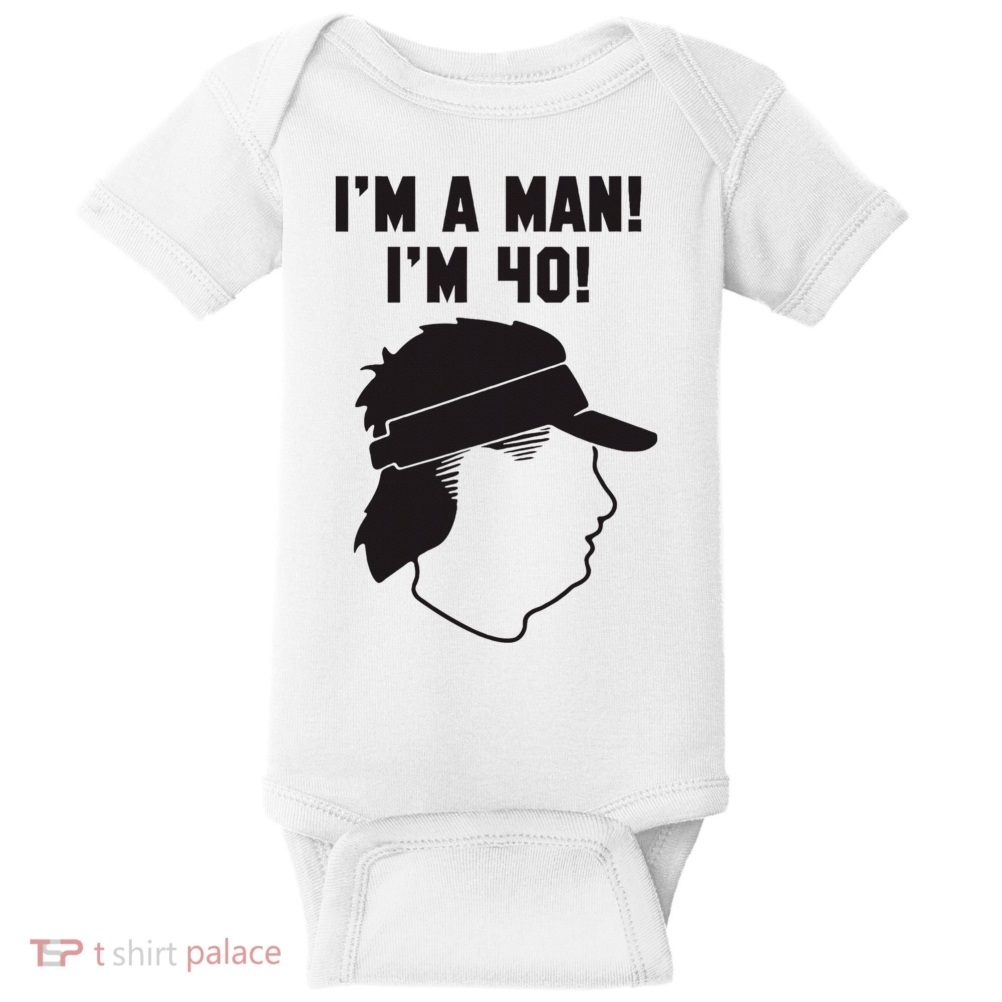 Mike Gundy IM A Man! IM 40! Baby Bodysuit
