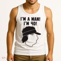 Mike Gundy IM A Man! IM 40! Tank Top thumb 3