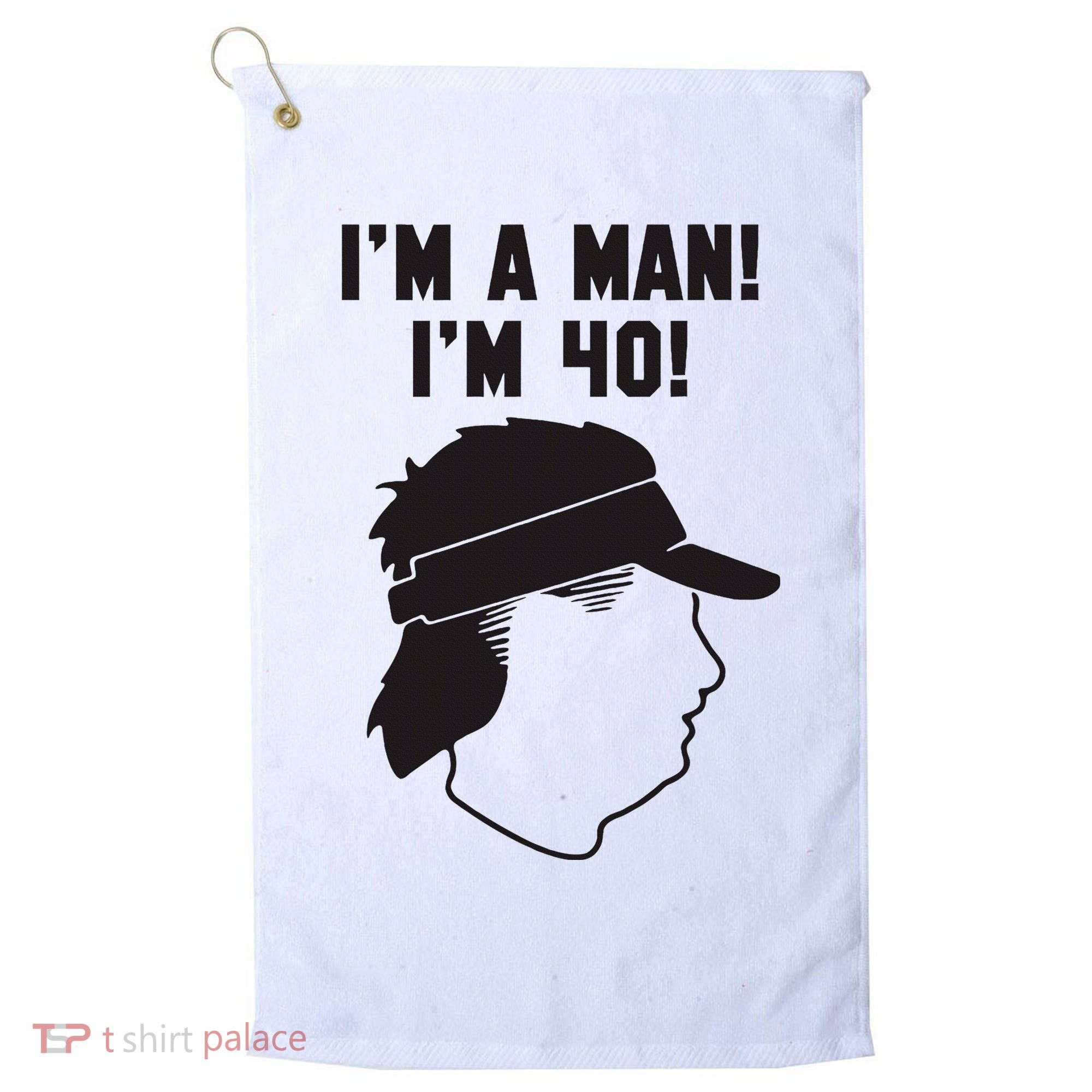 Mike Gundy IM A Man! IM 40! Golf Towel