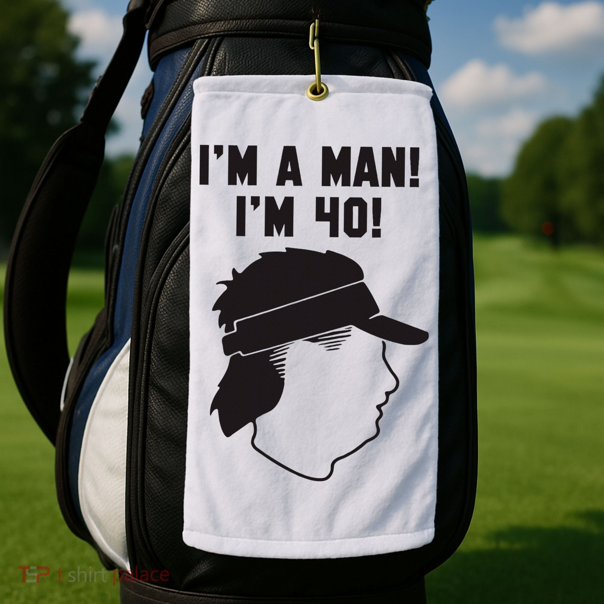 Mike Gundy IM A Man! IM 40! Golf Towel