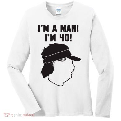 Mike Gundy IM A Man! IM 40! Women's Long Sleeve Shirt