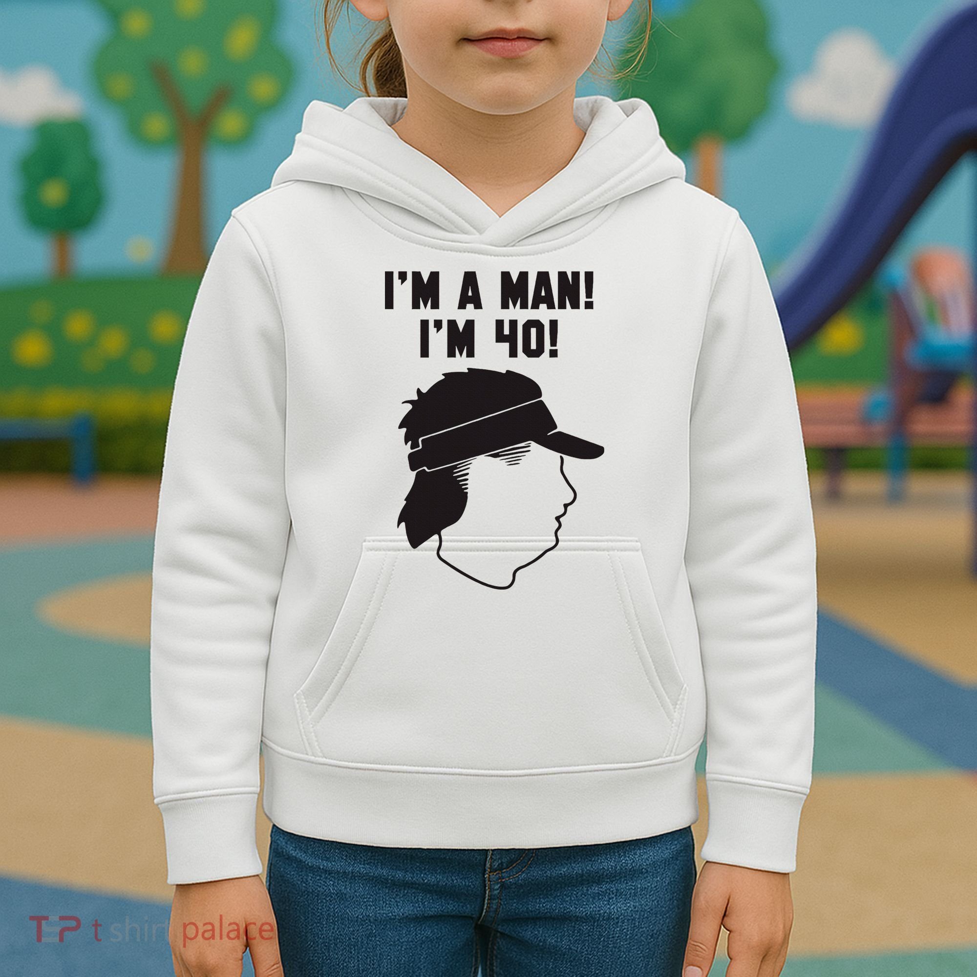 Mike Gundy IM A Man! IM 40! Kids Hoodie