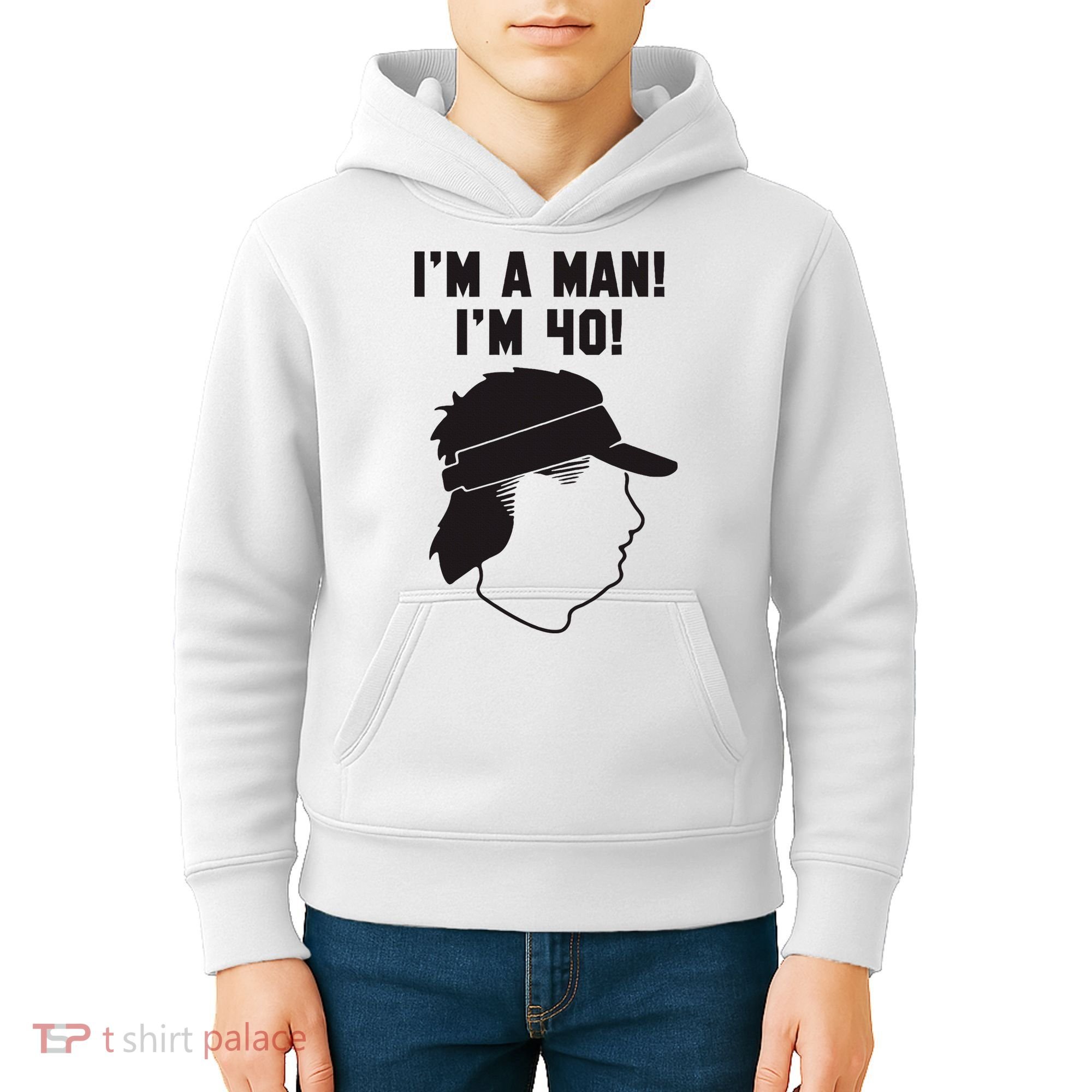 Mike Gundy IM A Man! IM 40! Kids Hoodie
