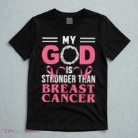 My God Is Stronger Than Breast Cancer T-Shirt thumb 5