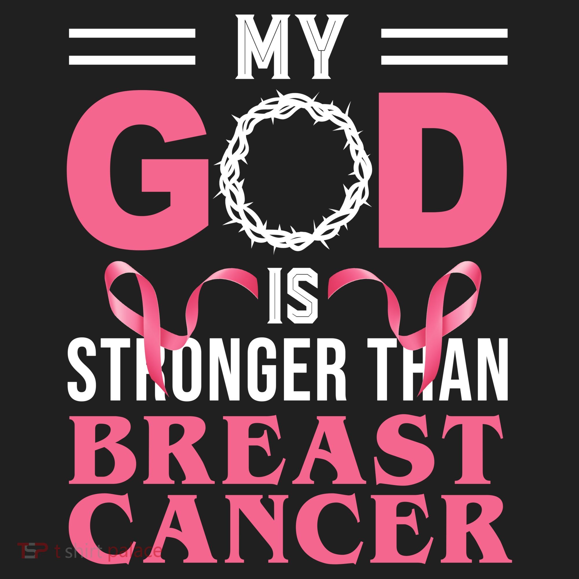 My God Is Stronger Than Breast Cancer Beanie
