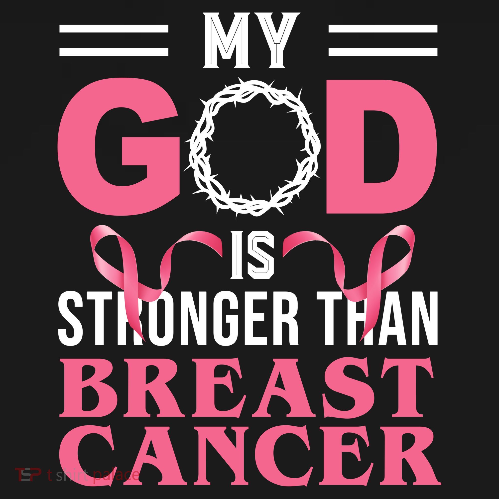 My God Is Stronger Than Breast Cancer Mousepad