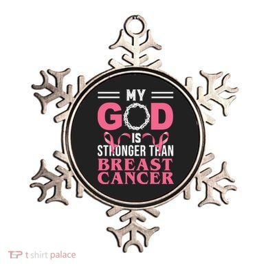 My God Is Stronger Than Breast Cancer Ornament