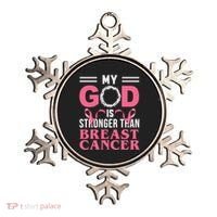 My God Is Stronger Than Breast Cancer Ornament thumb 0