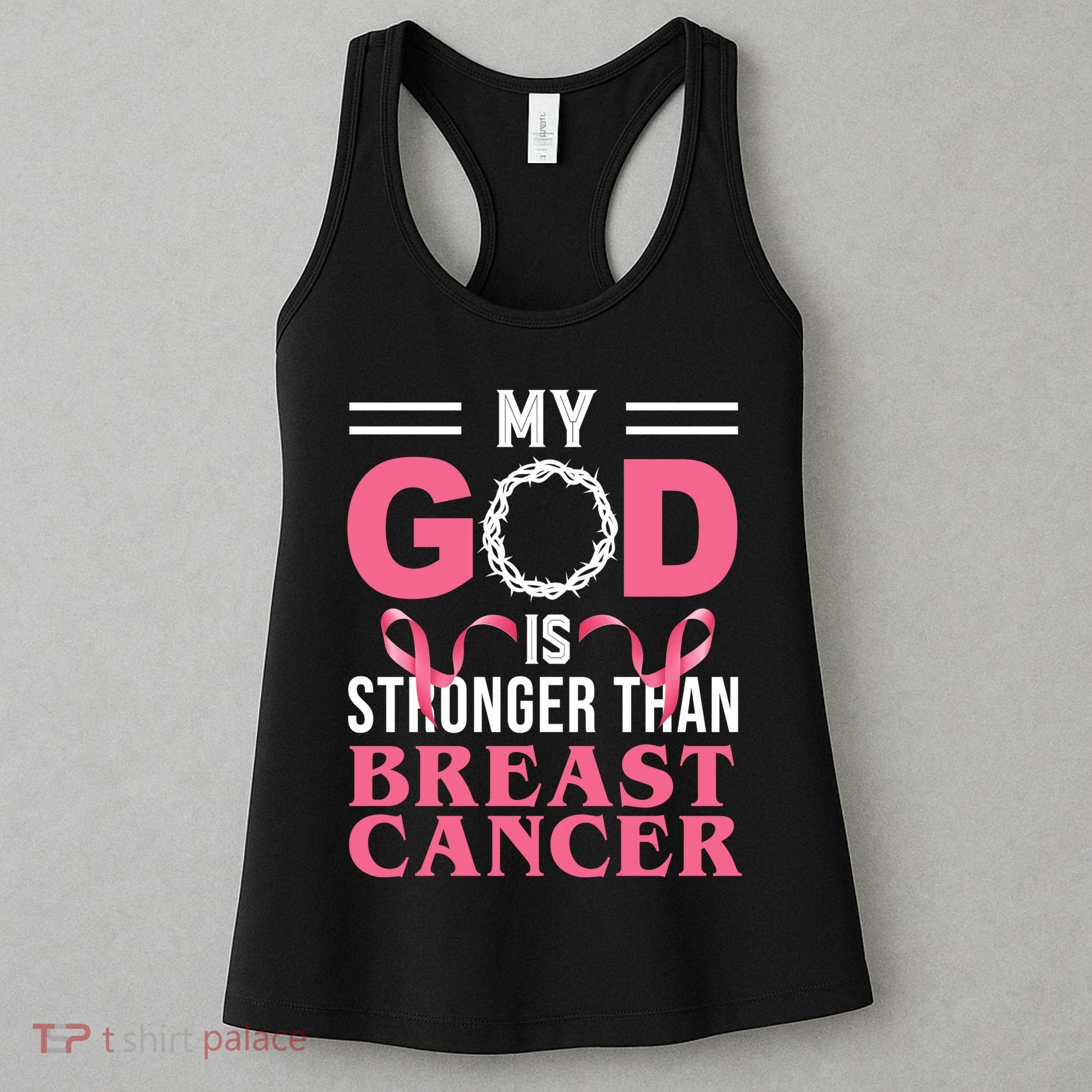 My God Is Stronger Than Breast Cancer Women's Tank Top