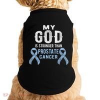 My God Is Stronger Than Prostate Cancer Survivor Christian Doggie Tank thumb 0
