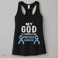 My God Is Stronger Than Prostate Cancer Survivor Christian Women's Tank Top thumb 3
