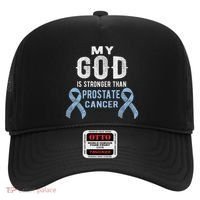 My God Is Stronger Than Prostate Cancer Survivor Christian Hat thumb 0