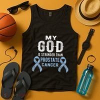 My God Is Stronger Than Prostate Cancer Survivor Christian Tank Top thumb 4