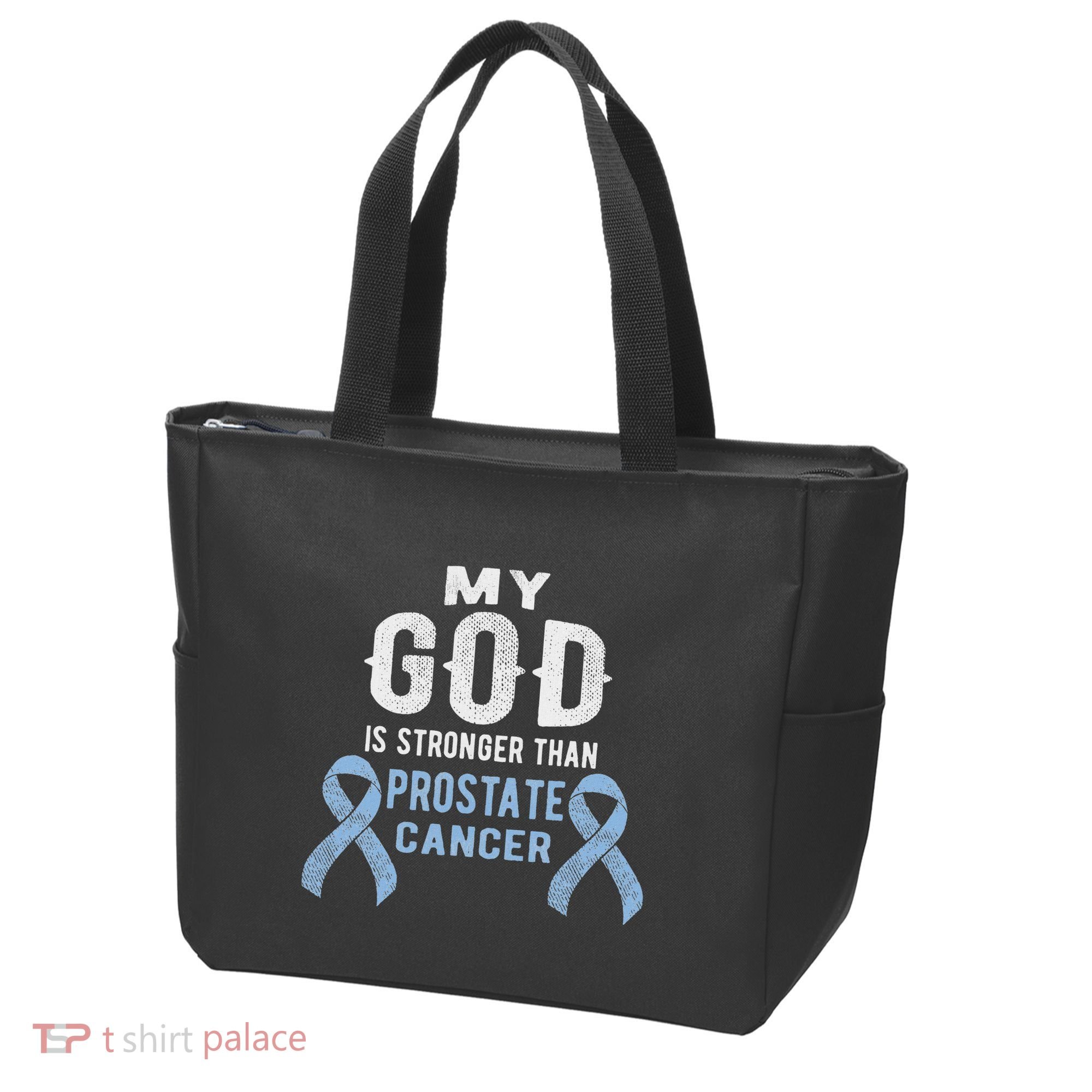 My God Is Stronger Than Prostate Cancer Survivor Christian Tote Bag