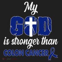 My God Is Stronger Than Colon Cancer Women's Sweatshirt thumb 2