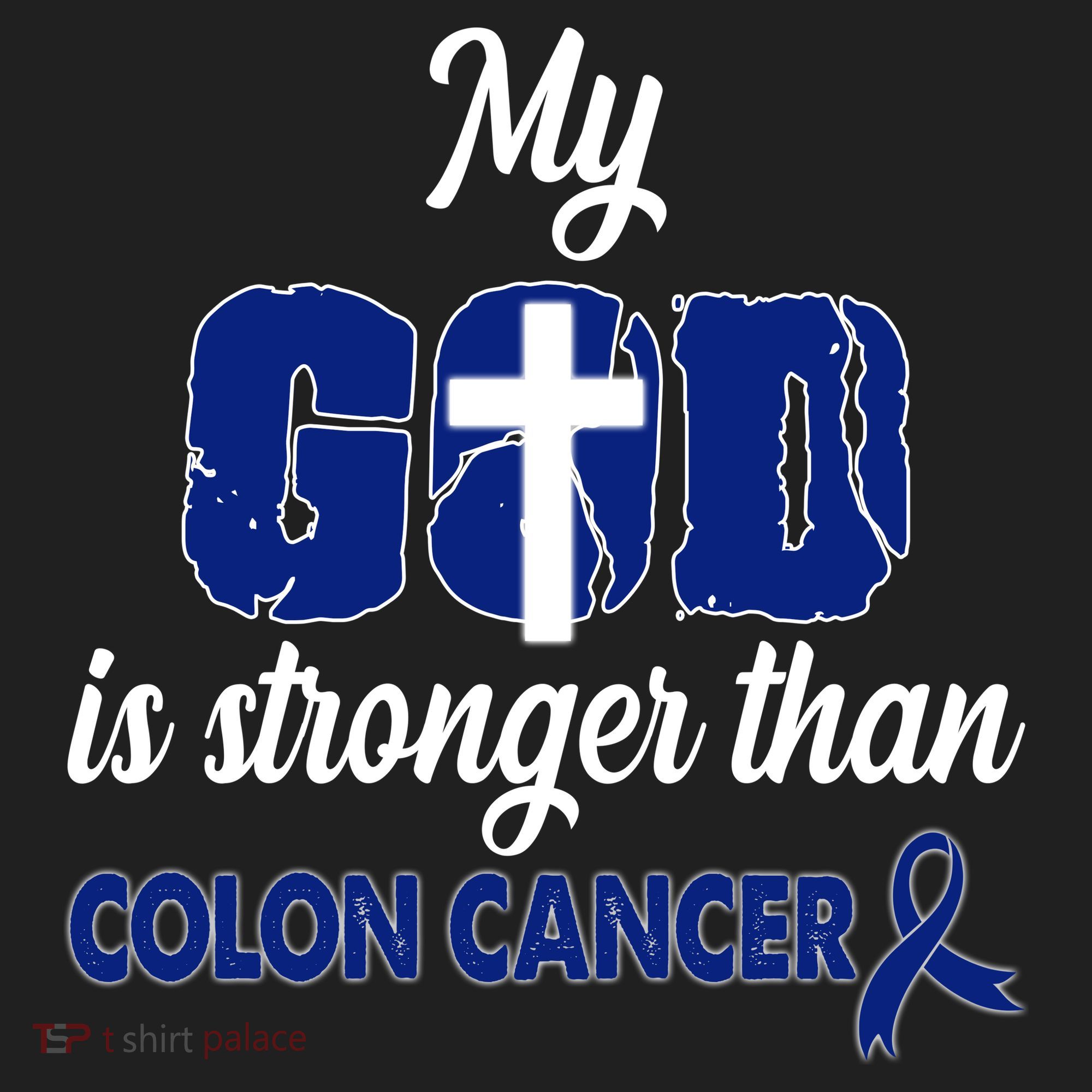 My God Is Stronger Than Colon Cancer Women's Sweatshirt