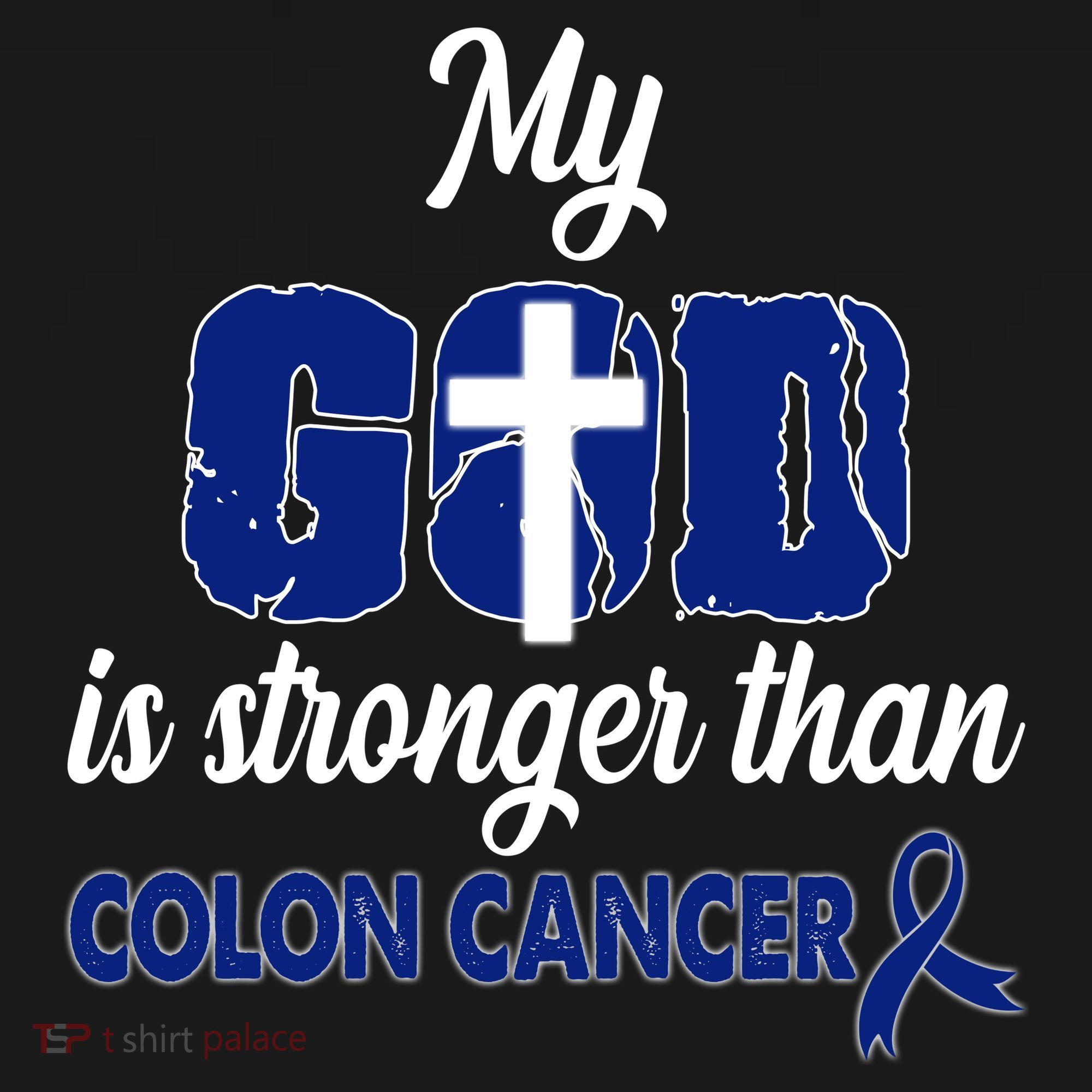 My God Is Stronger Than Colon Cancer Coaster