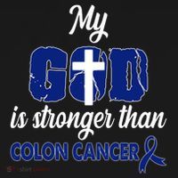 My God Is Stronger Than Colon Cancer Toddler Hoodie thumb 2