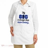My God Is Stronger Than Colon Cancer Apron thumb 2