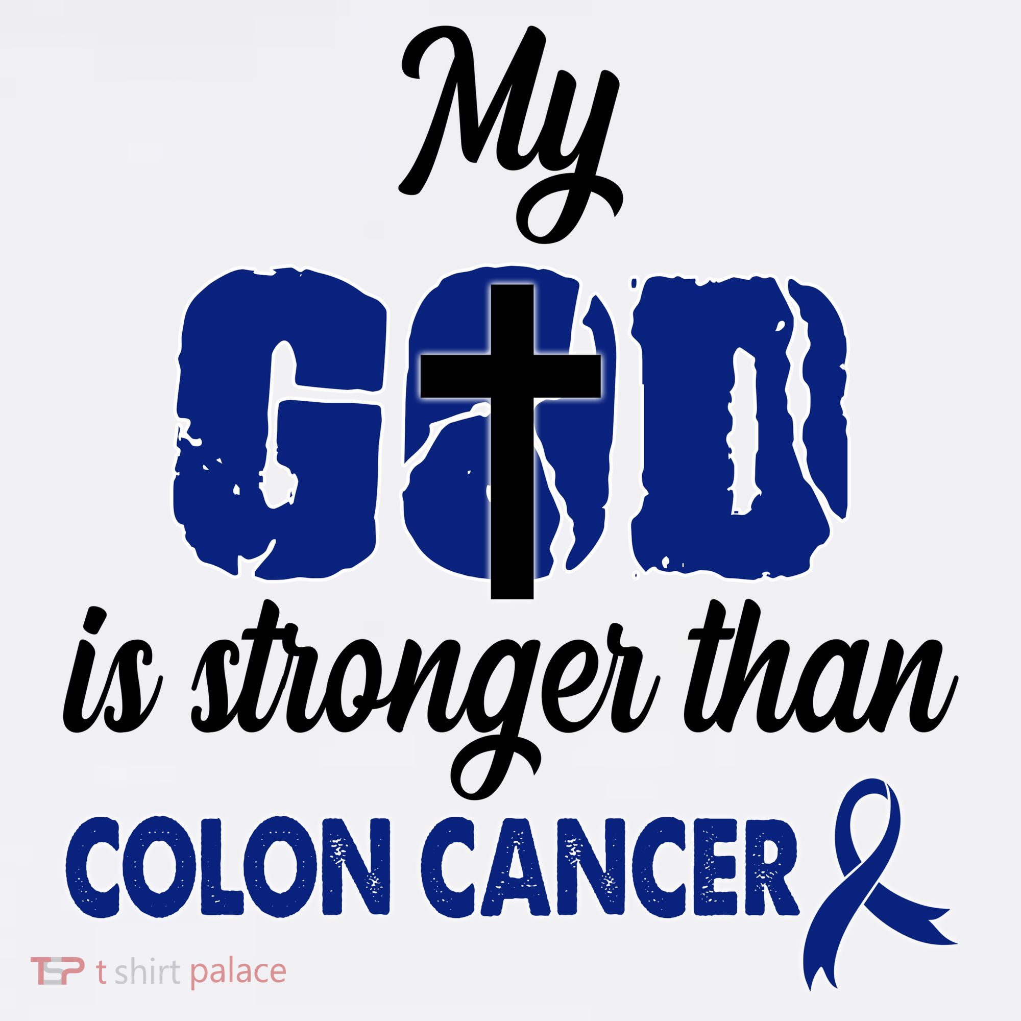 My God Is Stronger Than Colon Cancer Mousepad