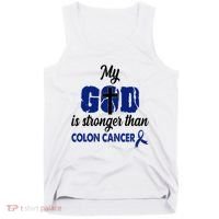 My God Is Stronger Than Colon Cancer Tank Top thumb 0