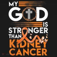 My God Is Stronger Than Kidney Cancer Awareness Visor thumb 3