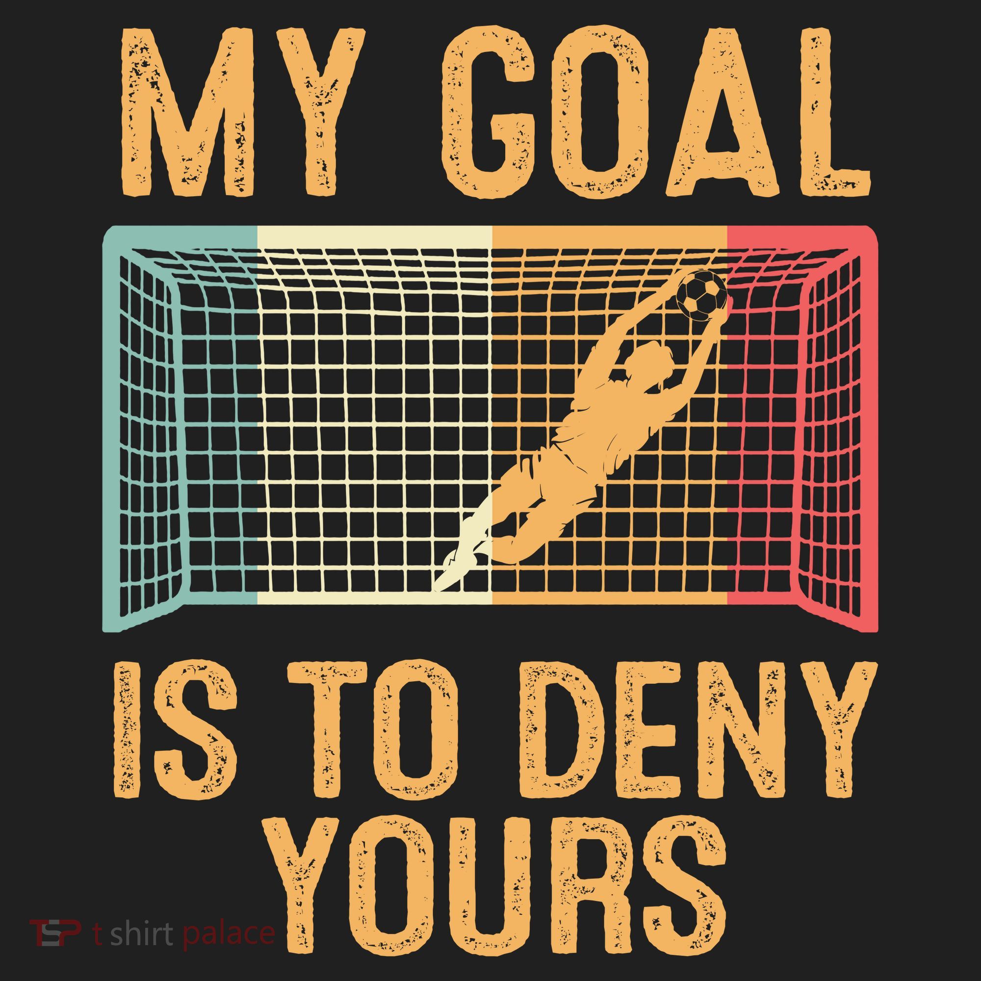 My Goal Is Deny Yours Funny Soccer Beanie