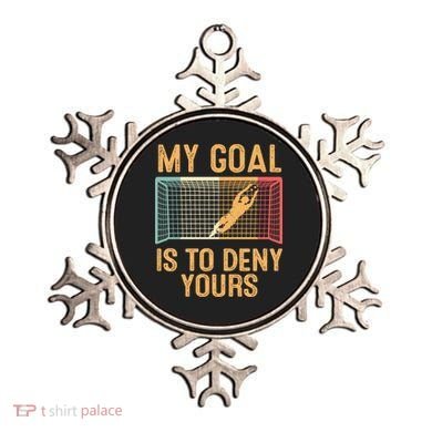 My Goal Is Deny Yours Funny Soccer Ornament
