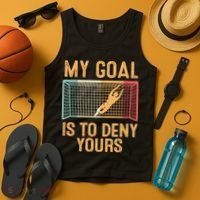 My Goal Is Deny Yours Funny Soccer Tank Top thumb 4