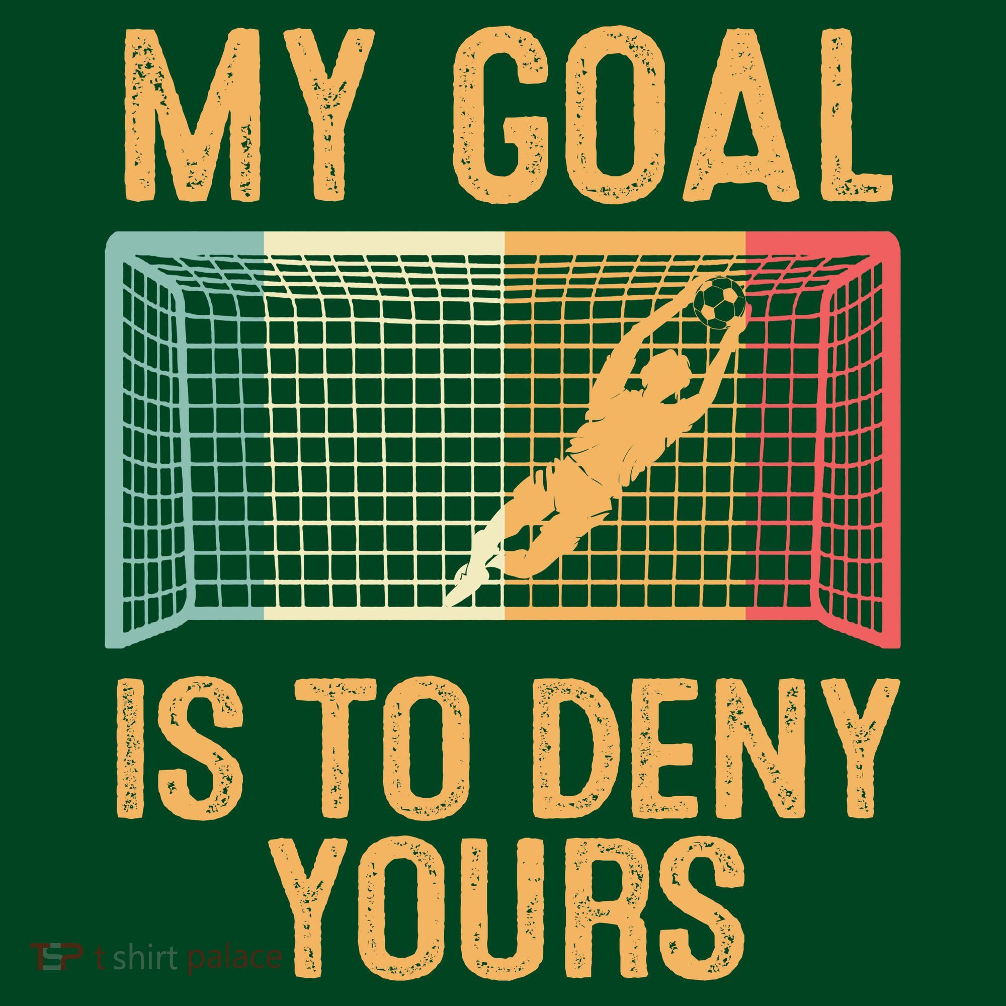My Goal Is Deny Yours Funny Soccer Mousepad