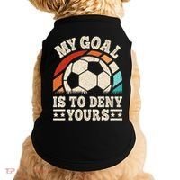 My Goal Is To Deny Yours Funny Soccer Player Doggie Tank thumb 0
