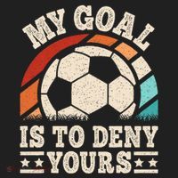 My Goal Is To Deny Yours Funny Soccer Player Beanie thumb 2
