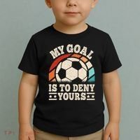 My Goal Is To Deny Yours Funny Soccer Player Toddler T-Shirt thumb 2