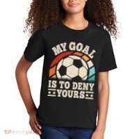 My Goal Is To Deny Yours Funny Soccer Player Kids T-Shirt thumb 2