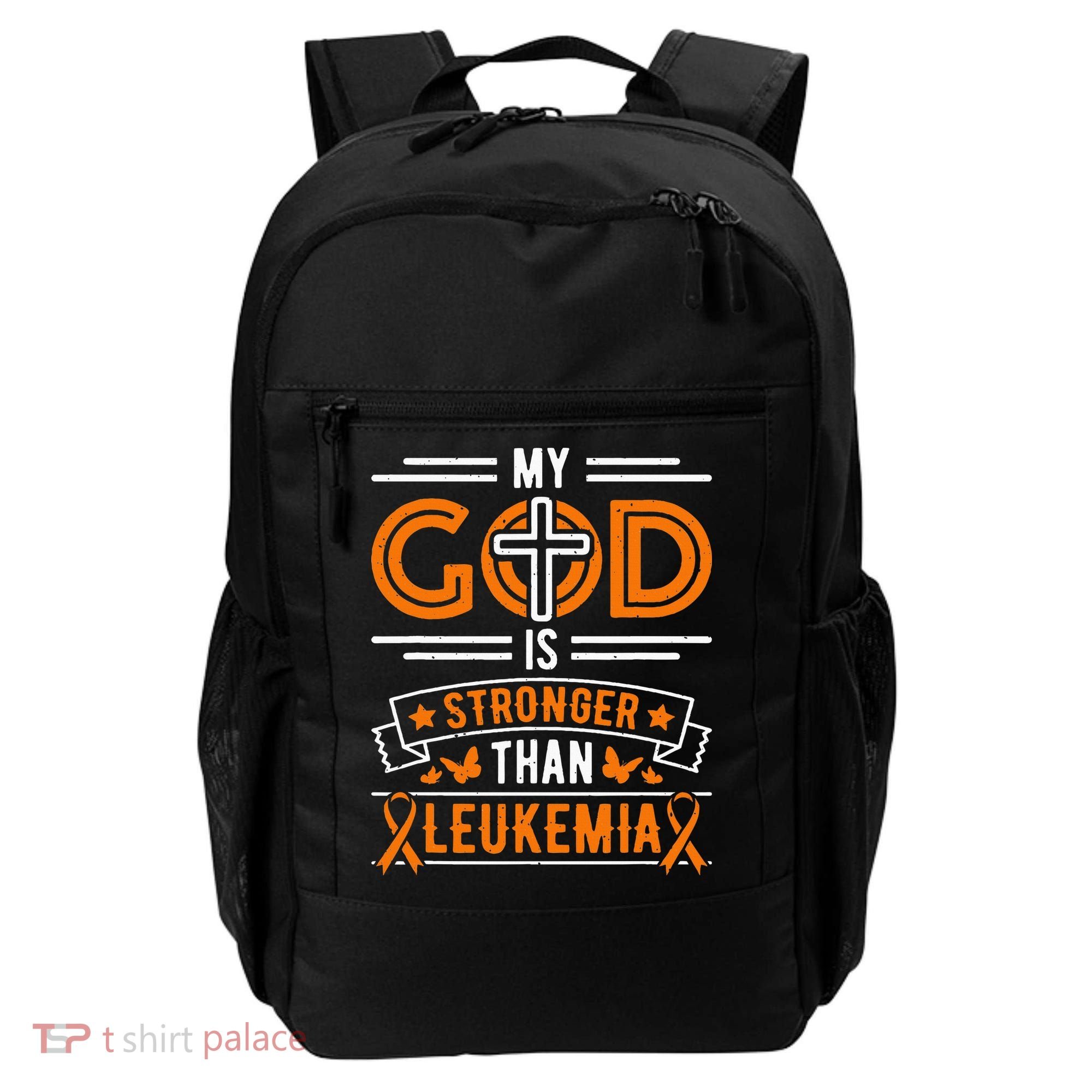 My God Is Stronger Than Leukemia Survivor Backpack