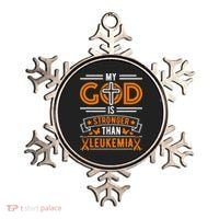 My God Is Stronger Than Leukemia Survivor Ornament thumb 0