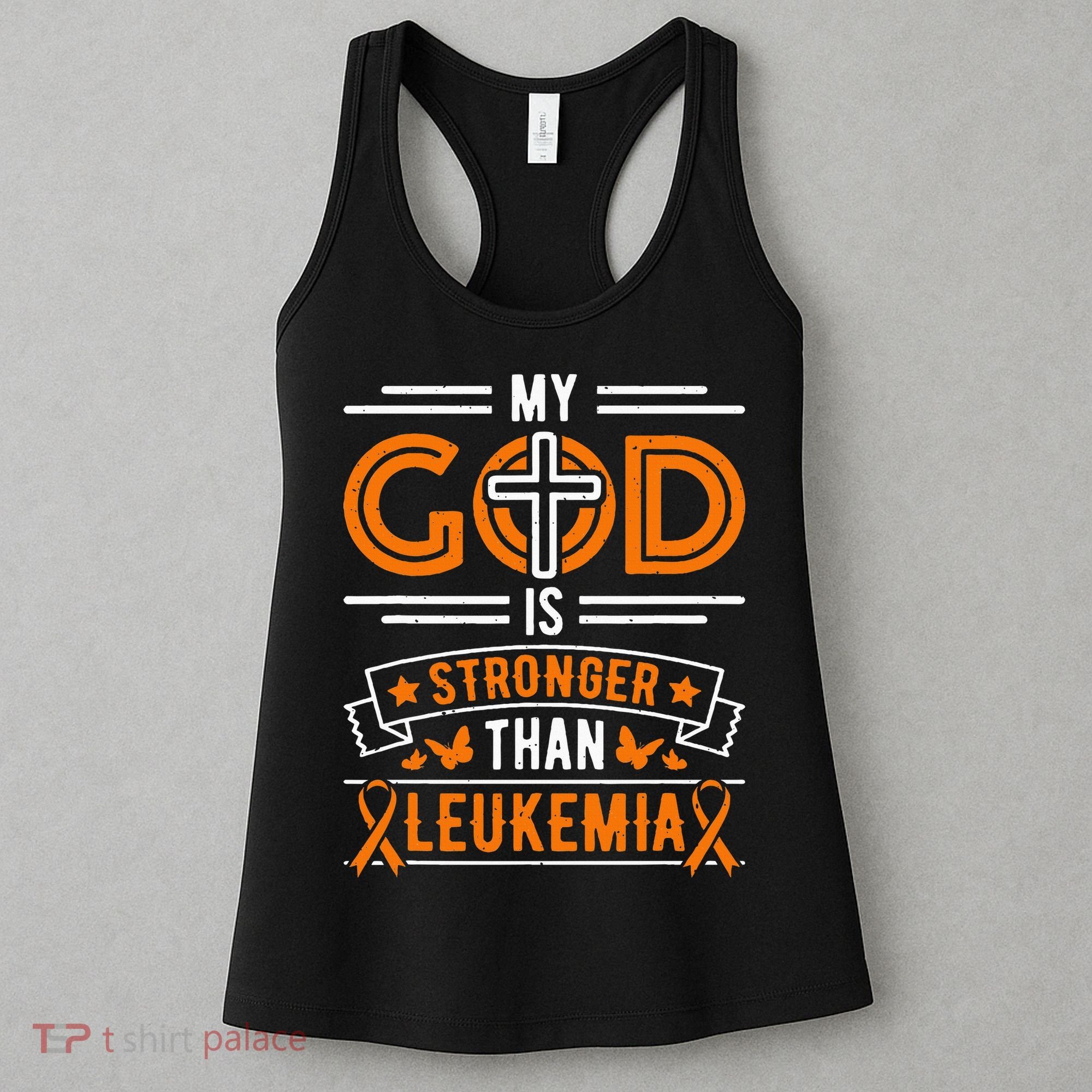 My God Is Stronger Than Leukemia Survivor Women's Tank Top