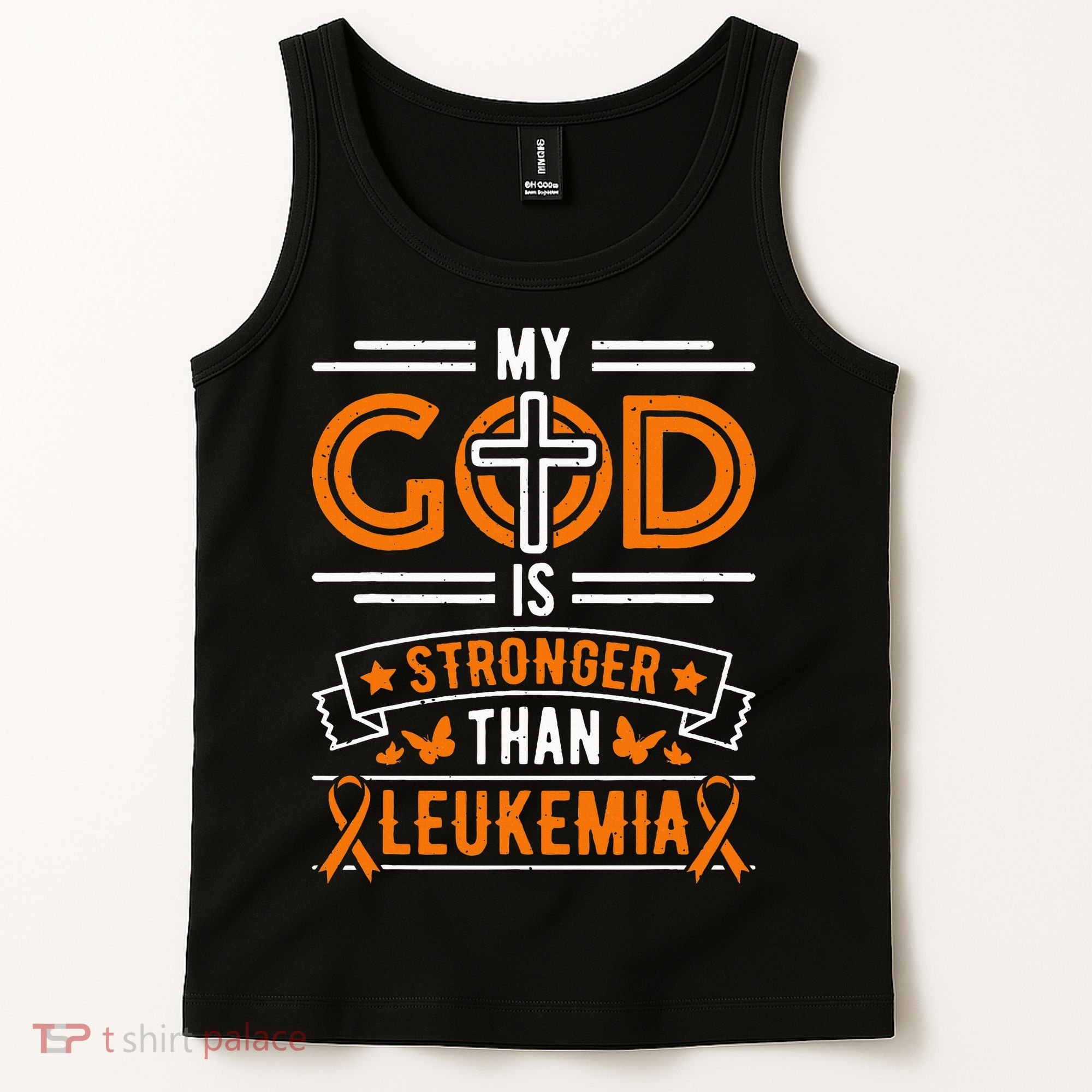 My God Is Stronger Than Leukemia Survivor Tank Top
