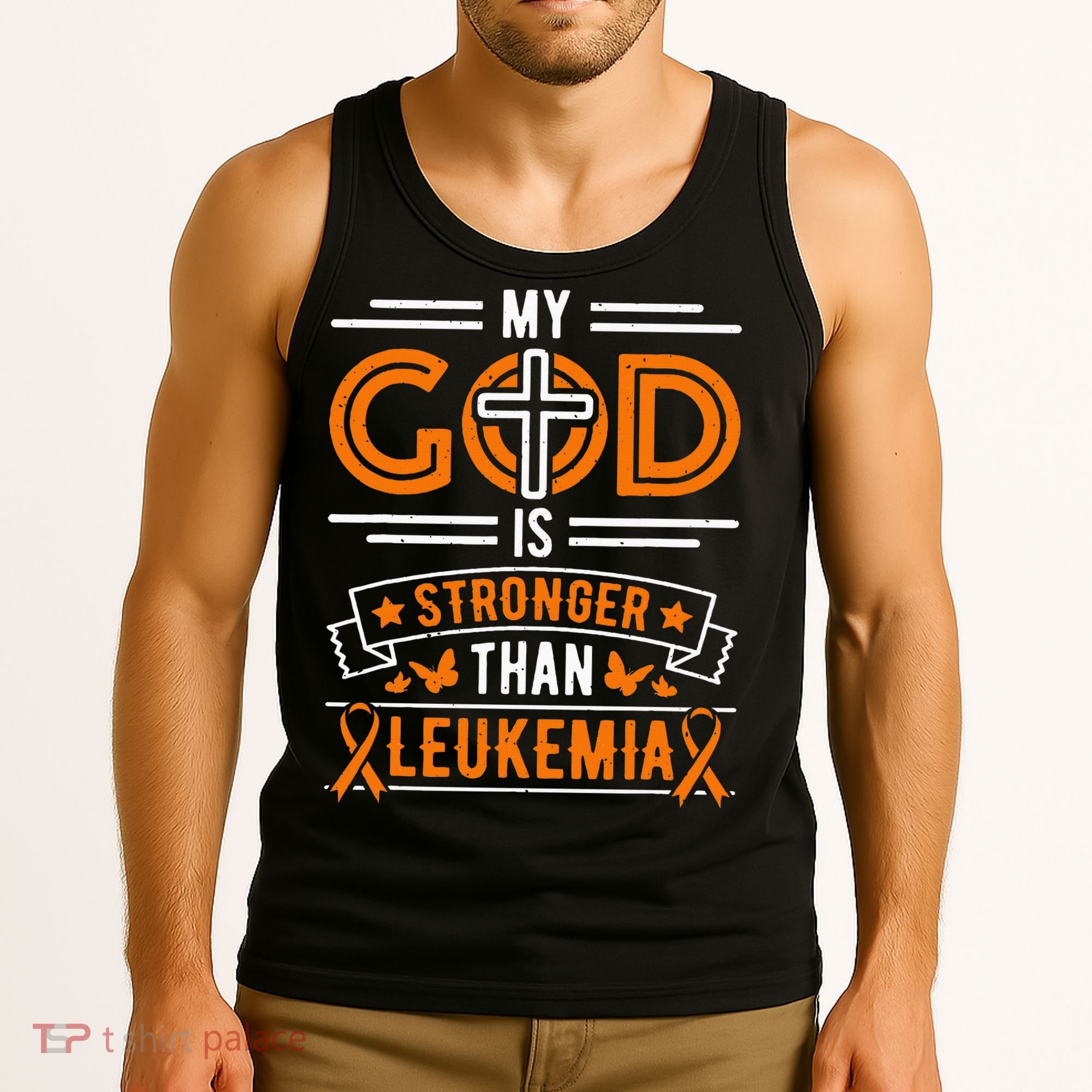 My God Is Stronger Than Leukemia Survivor Tank Top