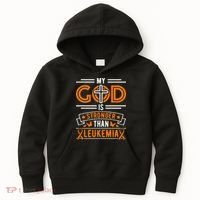 My God Is Stronger Than Leukemia Survivor Kids Hoodie thumb 0