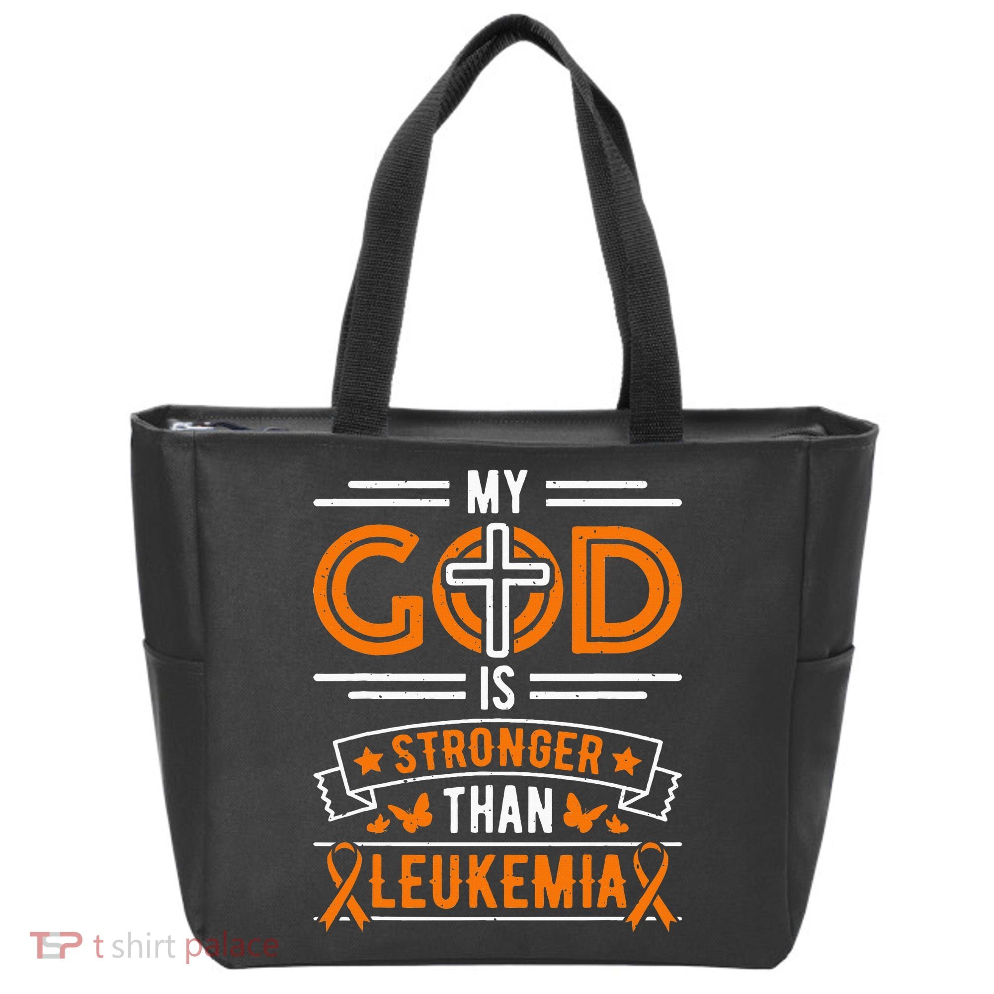 My God Is Stronger Than Leukemia Survivor Tote Bag