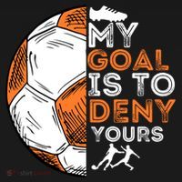 My Goal Is To Deny Yours Gift Soccer Lover Defender Goalie Gift Ornament thumb 1