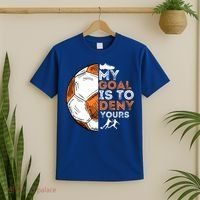 My Goal Is To Deny Yours Gift Soccer Lover Defender Goalie Gift T-Shirt thumb 2