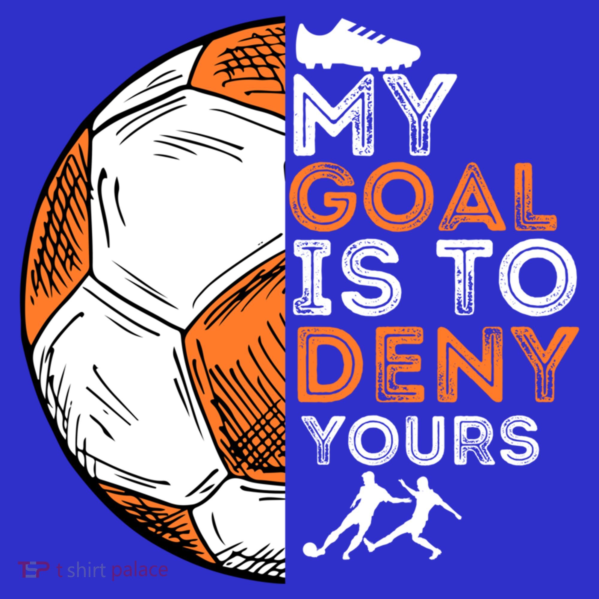 My Goal Is To Deny Yours Gift Soccer Lover Defender Goalie Gift Coaster