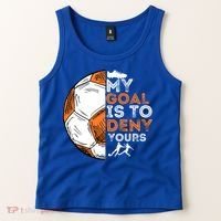 My Goal Is To Deny Yours Gift Soccer Lover Defender Goalie Gift Tank Top thumb 2