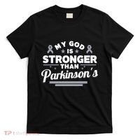 My God Is Stronger Than ParkinsonS Disease Faith Ribbon T-Shirt thumb 0